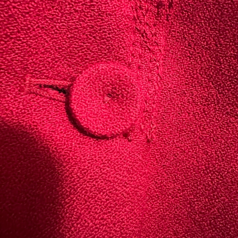 WHBM WOOL BLEND SKIRT SUIT WITH ROSETTE LAPEL PIN- RED-SIZE 8 - Picture 5 of 16